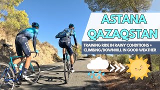 Rainy ride with Astana Qazaqstan Team  Winter training camp [upl. by Varrian]