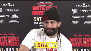 Jorge Masvidal post fight press conference after loss to Nate Diaz EsNews Boxing [upl. by Haraf432]