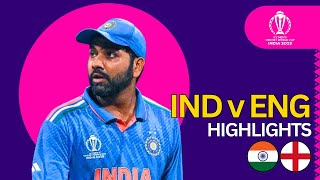 India v England World Cup 2023 Highlights  Most Epic Comeback [upl. by Niwroc]