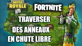 DEFI TRAVERSER DES ANNEAUX EN CHUTE LIBRE  SEMAINE 10 FORTNITE [upl. by Minta]