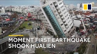 Taiwan earthquake 2018 panic and fear as first deadly quake hit Hualien [upl. by Dinesh]