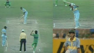 Young Azharuddin vs Mighty Pakistan Bowling  Azhars Brave Match Winning 93 in a Tough Run Chase [upl. by Aynuat617]