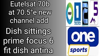 Eutelsat 70b at 705°e letest new channel update eutelsat 70b strong tp  dish settings [upl. by Saundra]