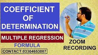 Formula of Coefficient of determination in multiple regression [upl. by Lili]