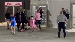 MESSI amp Inter Miami Leo Messi leaves Chase Stadium after HISTORIC performance vs New York Red Bulls [upl. by Efal]