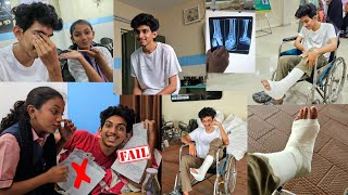 Minsha Result ❌️ FAIL kakkante 🦵 kaal fracture😪  hospital case  Full issue [upl. by Hoseia490]