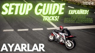 Ride 4 Setup Guide Ayarlar Hakkında [upl. by Etz]