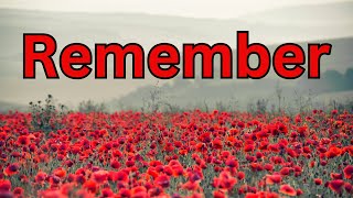 Remember  a heartfelt REMEMBRANCE DAY song in memory of Amos William Dilkes [upl. by Retrop]