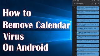 Remove Calendar Virus On Android  How To [upl. by Claudius]