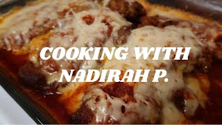 cooking with nadirah p chicken parmejawn [upl. by Lorrin518]