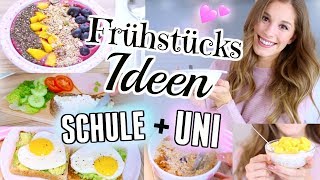 5 DIY gesunde FRÜHSTÜCKSIDEEN für SCHULE  UNI ♡ BarbaraSofie [upl. by Lehcor]