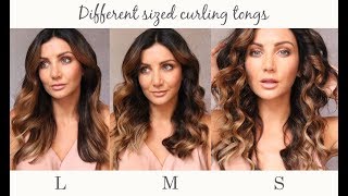 Which Size Curling Tong Should You Be Using [upl. by Ahsinat]