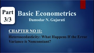 Basic Econometrics by DN Gujarati  Chapter 11 33 UrduHindi [upl. by Jacqui484]