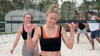 Kelsey Andi Ben Becca v Shannon Megan Joel Nate Yang beachvolleyball Bonita Beach bonitabeach [upl. by Kristie962]