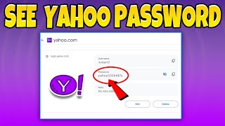 How To See Your Yahoo Mail Password If You forget 2024 100 Working Method [upl. by Apgar]