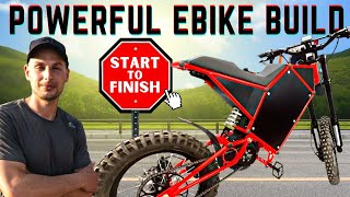 DIY Electric Bike Build homemade ebike  CyberBike from ridevoltic [upl. by Yanrahs]