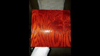 Fiery Vibrant Orange Wood Stain Using Liquid Solvent Wood Dye [upl. by Asuncion]