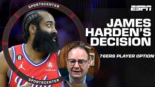 Woj James Harden hasnt made a decision yet about his player option with the 76ers  SportsCenter [upl. by Giralda]