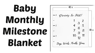 Milestone Baby Blanket  Unboxing amp Review [upl. by Diane-Marie]