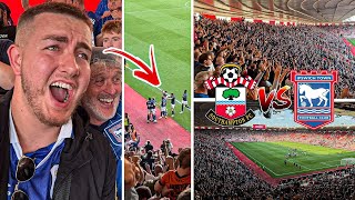 SOUTHAMPTON VS IPSWICH TOWN  11  95TH MINUTE EQUALISER SENDS AWAY END ABSOLUTELY MENTAL [upl. by Ilatfan]