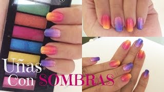 UÑAS con SOMBRAS de Ojos Súper Fáciles  Mirianny [upl. by Keen]