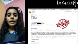 CSIR NET Topper Nisa Roy Rank 37 reviews BioTecNika Coaching Services [upl. by Barnes]