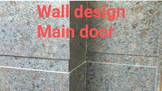 Wall design  Granite Wall design Tiles design [upl. by Dnomsed]