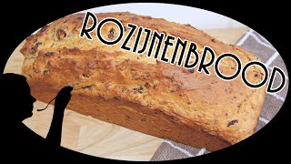 Rozijnenbrood  Krentenbrood  recept en ingrediënten [upl. by Anhavas]