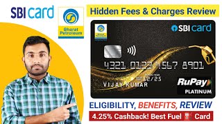 BPCL SBI Credit Card Hidden Fee and Charges  SBI BPCL Credit Card Benefits 2024  Best fuel card [upl. by Bonnee266]