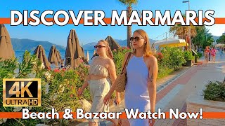 Marmaris Turkey Walking Tour Beachside Bliss amp Grand Bazaar Exploration [upl. by Adnawat]