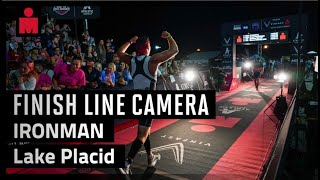 Finish Line Camera  2024 Athletic Brewing IRONMAN Lake Placid [upl. by Aihsile698]