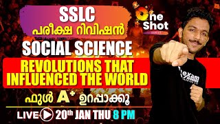 SSLC Focus Area Social Science  Chapter  1 Revolutions that Influenced the world Revision Class [upl. by Yerak470]