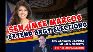 Imee Marcos to Extend Barangay Elections [upl. by Sualkcin]