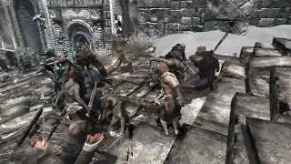 Skyrim Battles  Nord Army vs Orc Army 22 [upl. by Wildee]