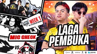 LAGA PEMBUKA  MIC CHECK ONIC VS GEEK FAM MPL SEASON 13 [upl. by Doersten]