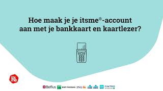 Je itsmeaccount aanmaken  met je bankkaart België [upl. by Wera]