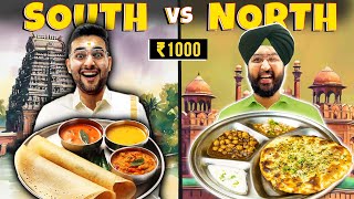 North Indian Vs South Indian Food Eating Challenge 🔥 FoodieWe 24hrs Challenge [upl. by Leinahtan359]