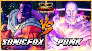 SFV CE 🔥 SONICFOX Gill vs PUNK Gill  FT5 Set 🔥 SF5 TenSFV [upl. by Mannos]