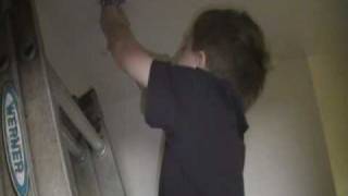 A second grader installs a smoke alarm [upl. by Attem]