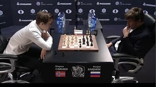 Carlsen vs Karjakin Game 16 World Championship New York 2016 [upl. by Ssidnak]