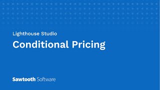 Conditional Pricing [upl. by Hendrik]