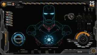 JARVISSHIELD Interface  Rainmeter Theme [upl. by Eibob]