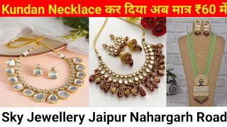 Latest Premium Kundan Jewellery Wholesale Market in Jaipur  Jaipuri Jewellery Manufacturers [upl. by Nomor369]