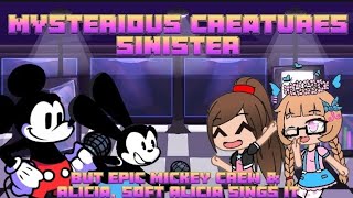 Mysterious Creatures Sinister But Mickey Oswald amp Alicia Soft Joseline Sings It  FNF Cover [upl. by Merideth31]