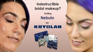 INDESTRUCTIBLE bridal makeup Testing Nebula by Kryolan  Trucco Sposa INDISTRUTTIBILE [upl. by Marney]