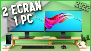 TUTO  COMMENT AVOIR DEUX ECRANS SUR UN SEUL PC [upl. by Accissej]