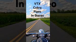 VTX 1300 x Cobra Pipes Sweet Stereo Sound Symphony [upl. by Nameerf]