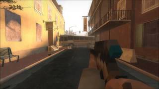 Left 4 Dead 2 Minecraft Guns Mod  HD [upl. by Atiral]