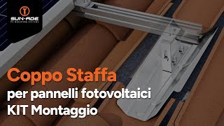 SunAge Srl  Installazione Kit Coppo Staffa per pannelli fotovoltaici SENZA FORARE [upl. by Amoritta]