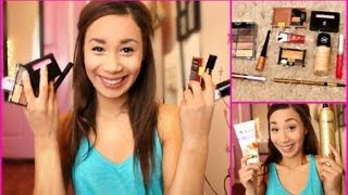 Huge Drugstore Makeup Haul ♡ With Swatches  MyLifeAsEva [upl. by Ivah836]